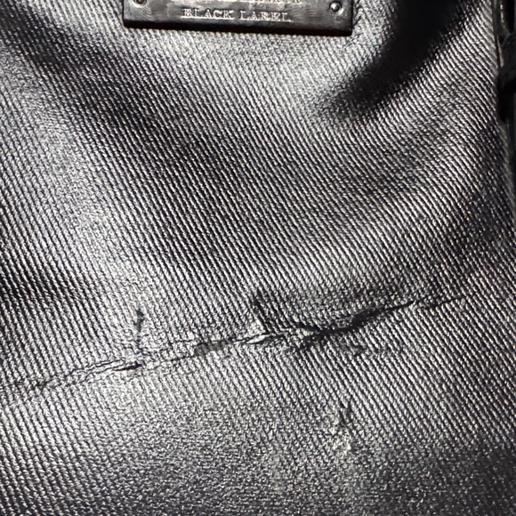 Pre-loved Burberry Nova Check Black Leather tote Bag -Black label - Picture 5 of 17